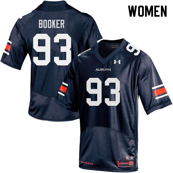 Auburn Tigers Women's Devonte Booker #93 Navy Under Armour Stitched College 2019 NCAA Authentic Football Jersey XJT6774UU